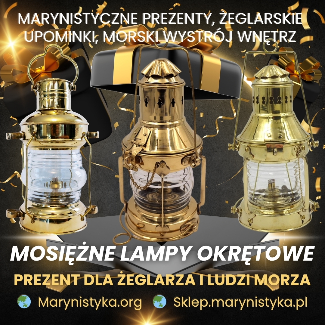 mosiężne lampy okrętowe stylowe lampy żeglarskie